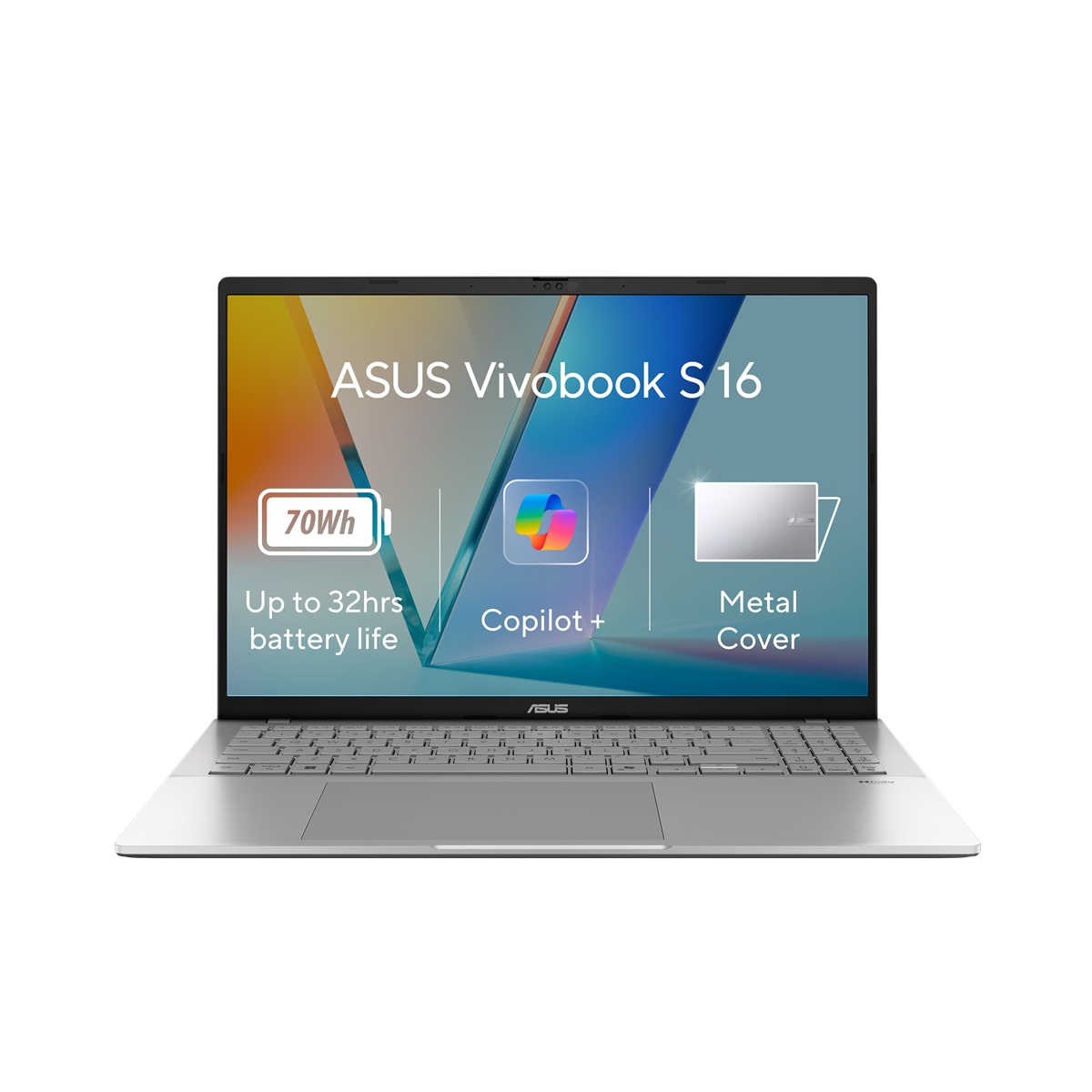 Laptop ASUS NTB Vivobook S16 (S3607QA-PL004W), 16", WQXGA, QS X1 26 100, 16GB RAM, 512GB SSD, во сребрена боја