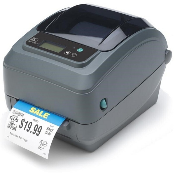 Printer për etiketa Zebra GX420t, TT, i zi / gri