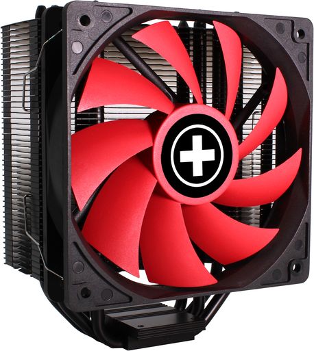Ftohës CPU Xilence Performance A+ M704, 120mm PWM, 180W TDP, i zi me të kuqe