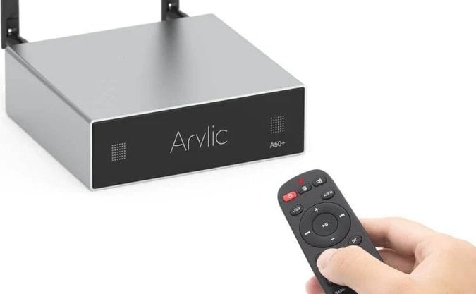 Përforcues rrjeti Arylic A50+, 2x50W, Wi-Fi Bluetooth, i zi