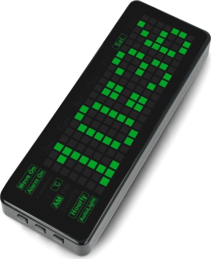 Модул дигитален LED часовник Waveshare Pico Clock Green, HAT за Raspberry Pi Pico, зелен