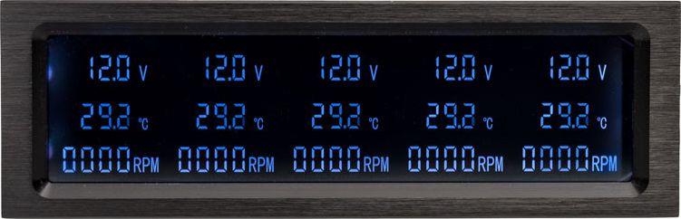 Kontrollues ventilatorësh PC Lamptron CP530, automatik, RGB, i zi