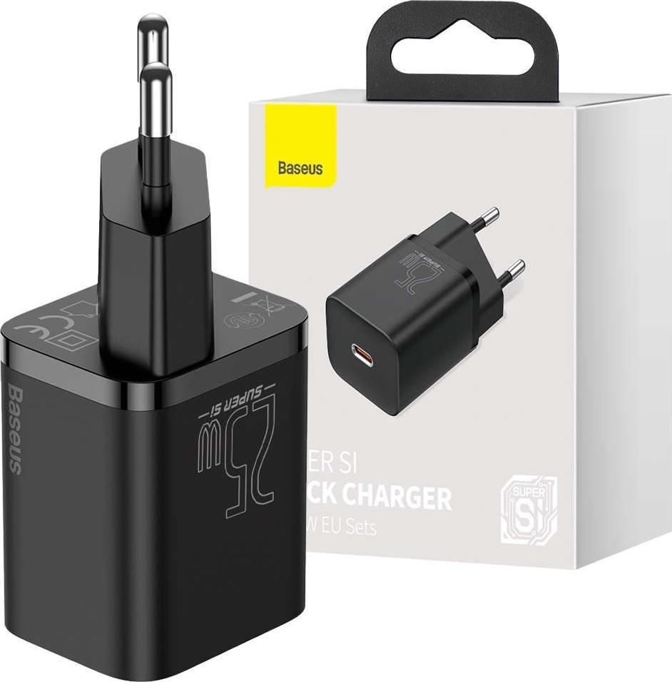 Полнач за ѕид Baseus Super Si BSU3039, 25W, USB C, бел