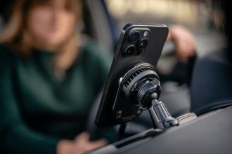 Mbajtëse veture Newell S18, MagSafe, karikues wireless 15W, e zezë