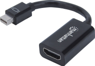 Përshtatës Manhattan AV DisplayPort Mini - HDMI, i zi