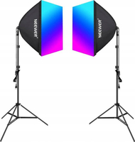 Set dritash video NEEWER NK800, softbox 60 cm, LED, me stativ