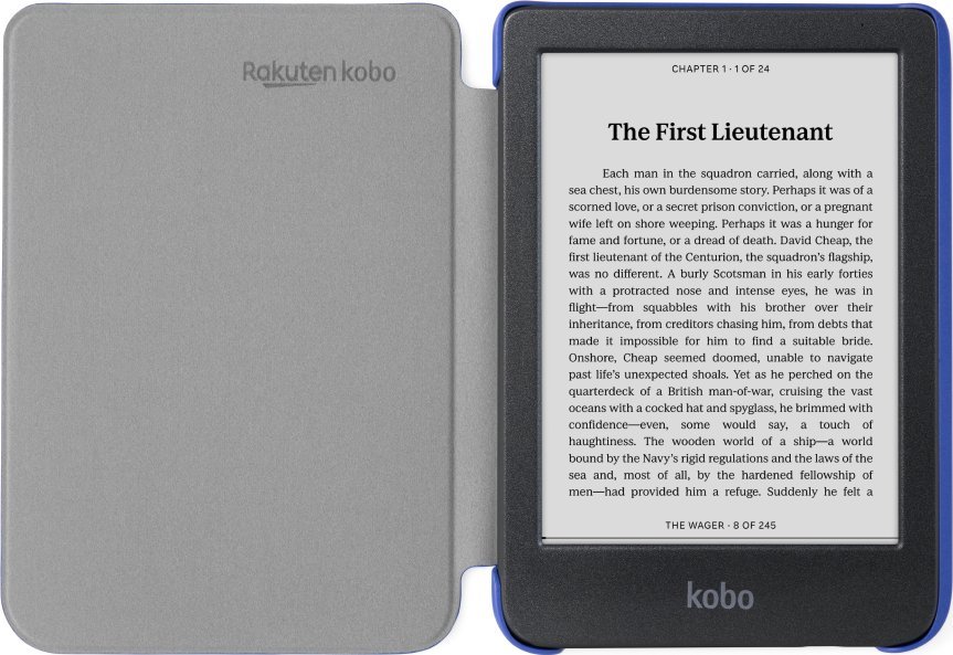 Заштитна капа Kobo Clara Colour BW Basic SleepCover, за електронски читач, кобалт сина