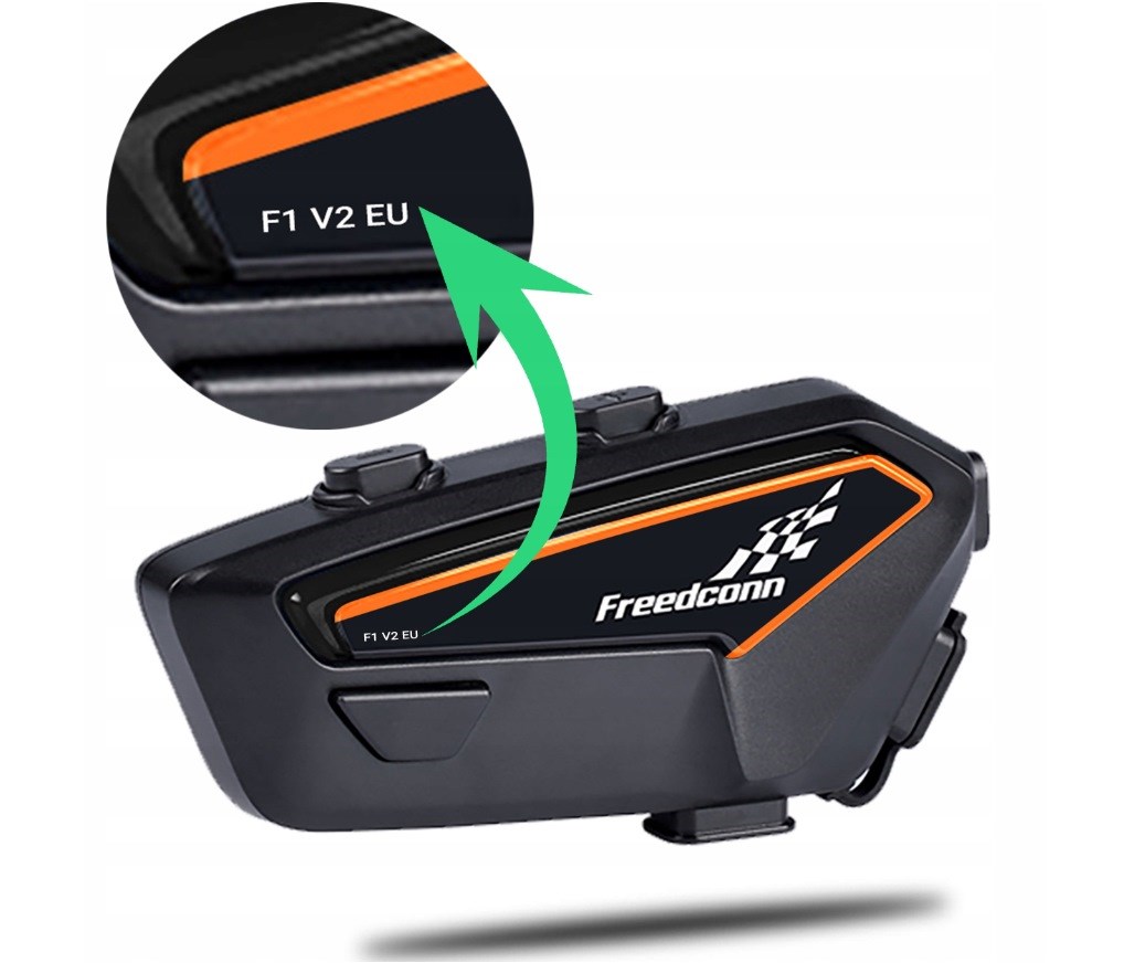 Interkom motoçiklete FreedConn F1 V2 EU, Bluetooth 5.2, i zi