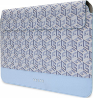 Mbështjellës laptopi Guess Gcube Stripes, 14", për MacBook, blu