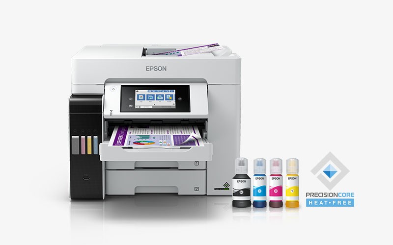 Printer inkjet Epson EcoTank ET-5880, A4, 25 ppm, 4800 x 2400 DPI, i bardhë