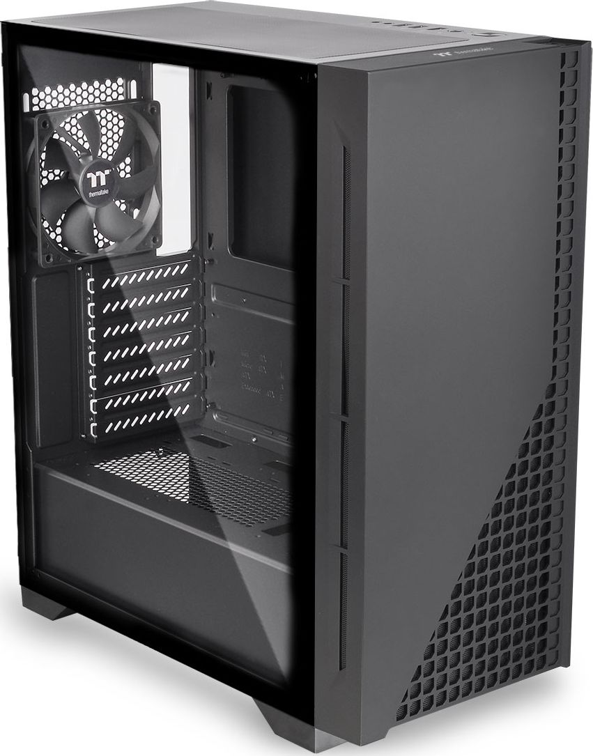 Kase kompjuteri Thermaltake H330 TG, xham i temperuar, ATX, e zezë