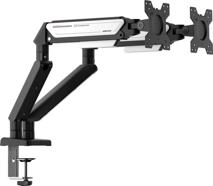 Држач за монитор Anda Seat Stealth II Duo, за 2 монитори 17"-32", метален, бело-црн