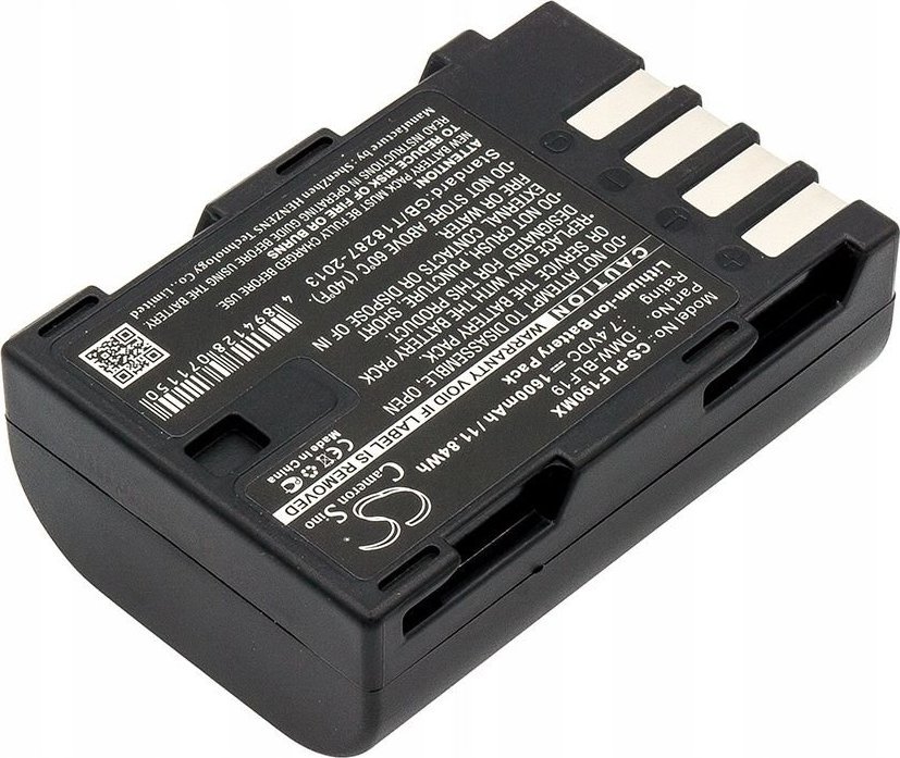 Bateri kamerë Cameron Sino CS-PLF190MX, Li ion, 1600mAh, e zezë