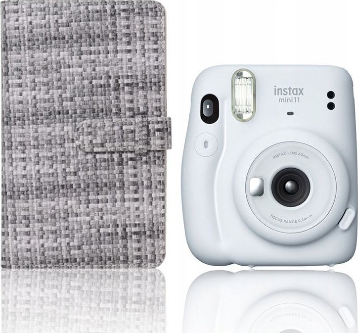 Album fotografish LoveInstant Photo Album 96 foto, për Fujifilm Instax Mini, gri