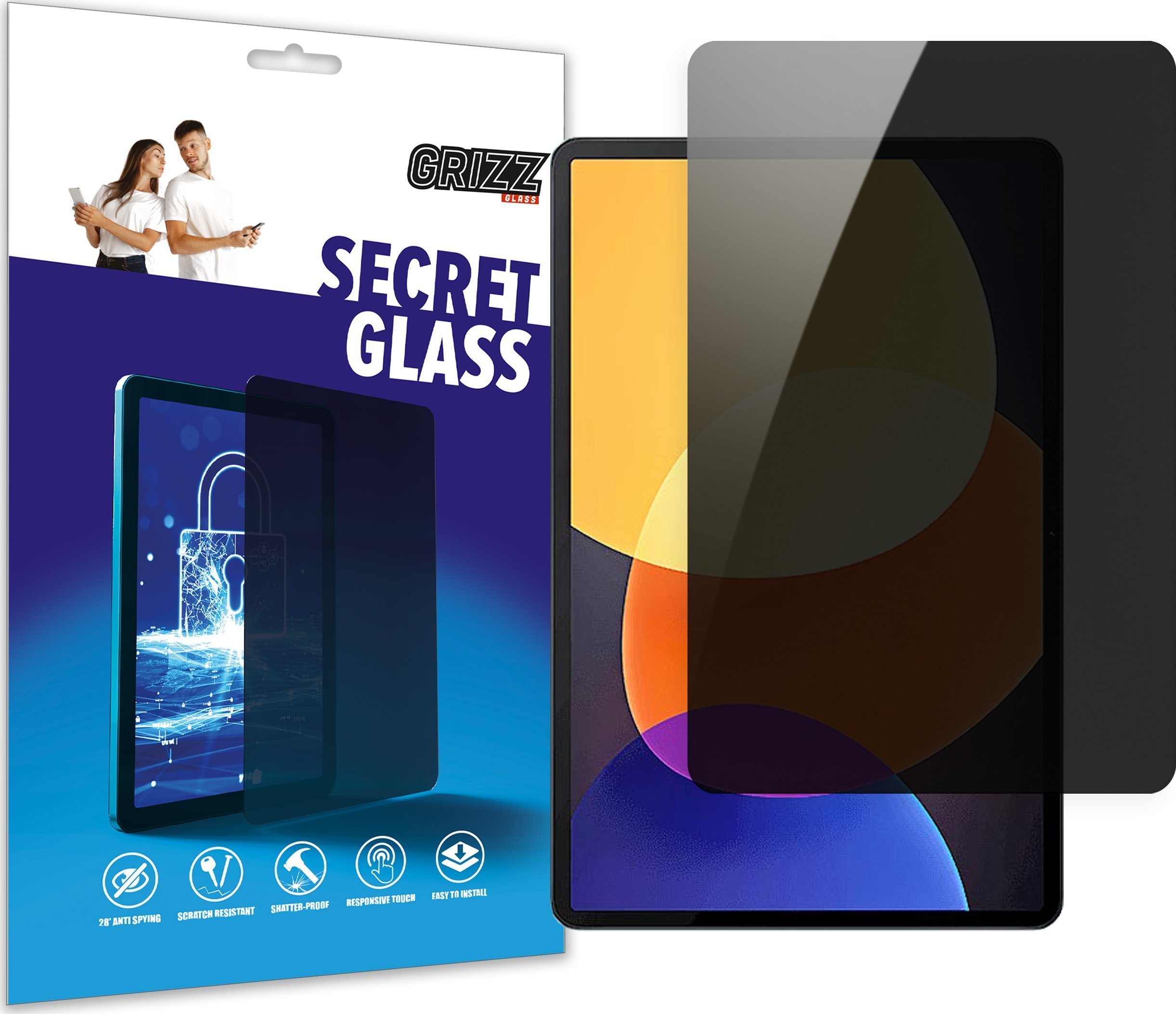 Xham privatësie për tablet Xiaomi Redmi Pad Grizz SecretGlass, hibrid, mat, transparent