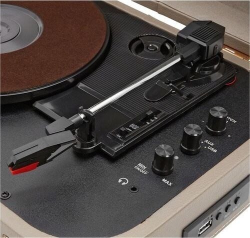 Gramafon Muse MT-201 BTG Retro, Bluetooth, USB, gri