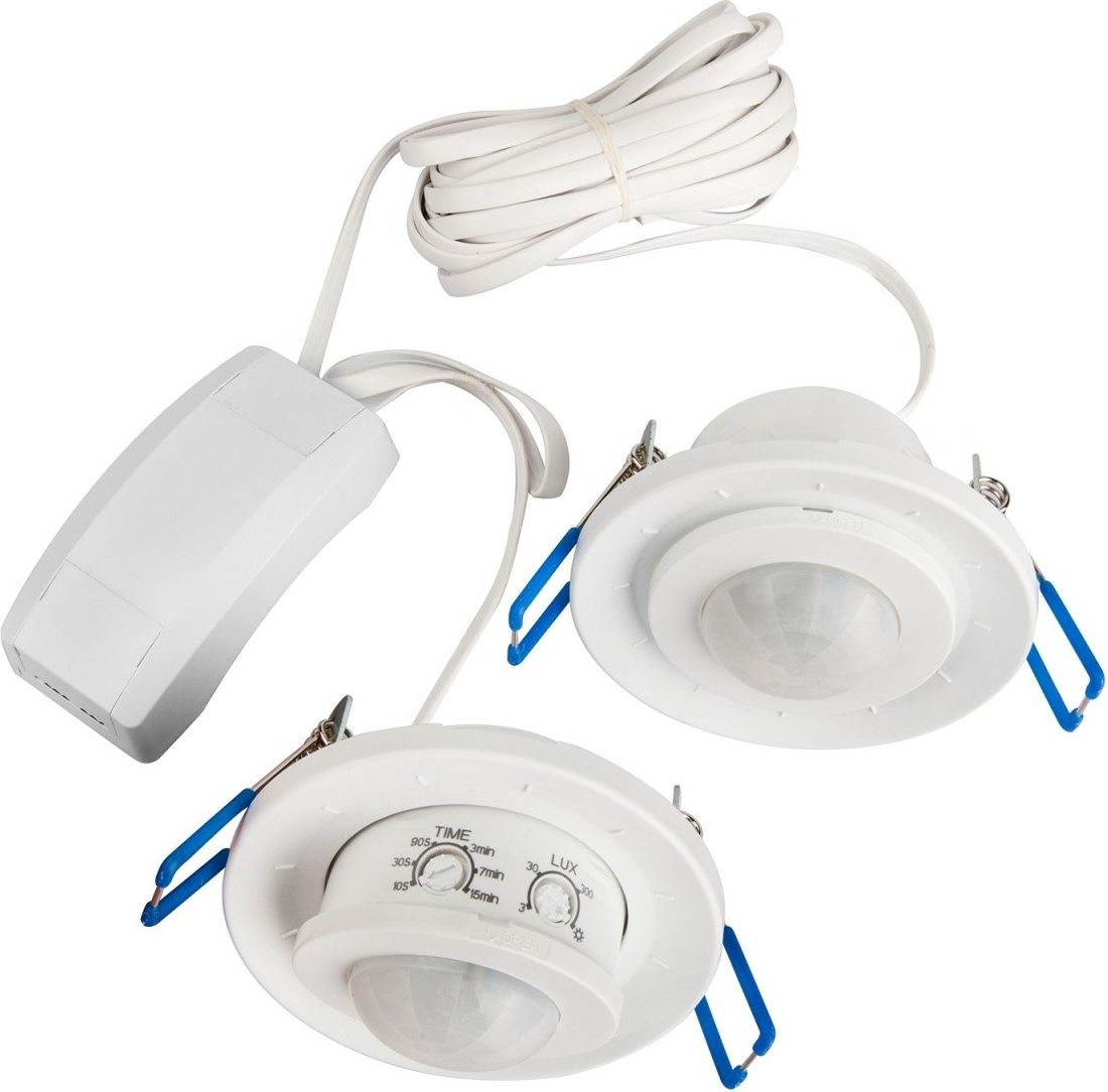 Senzor lëvizjeje Maclean MCE143 Dual PIR, për montim të fshehtë, i bardhë