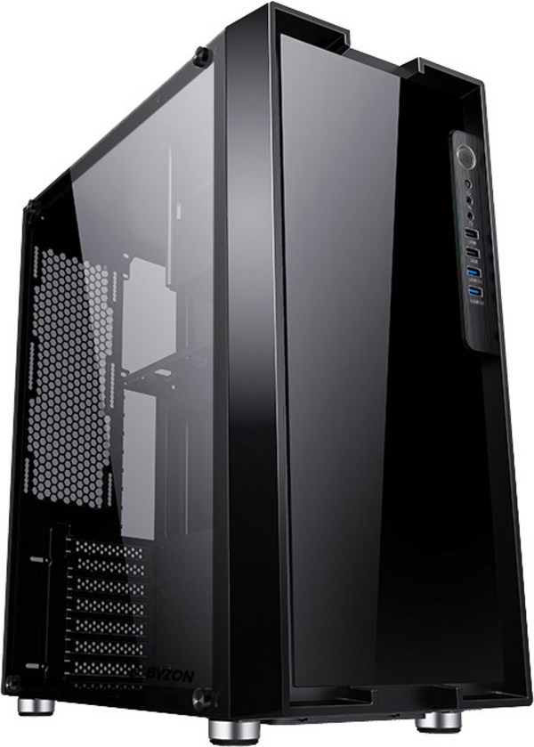 Kasë iTek BYZON T-RING 3, dritare, e zezë