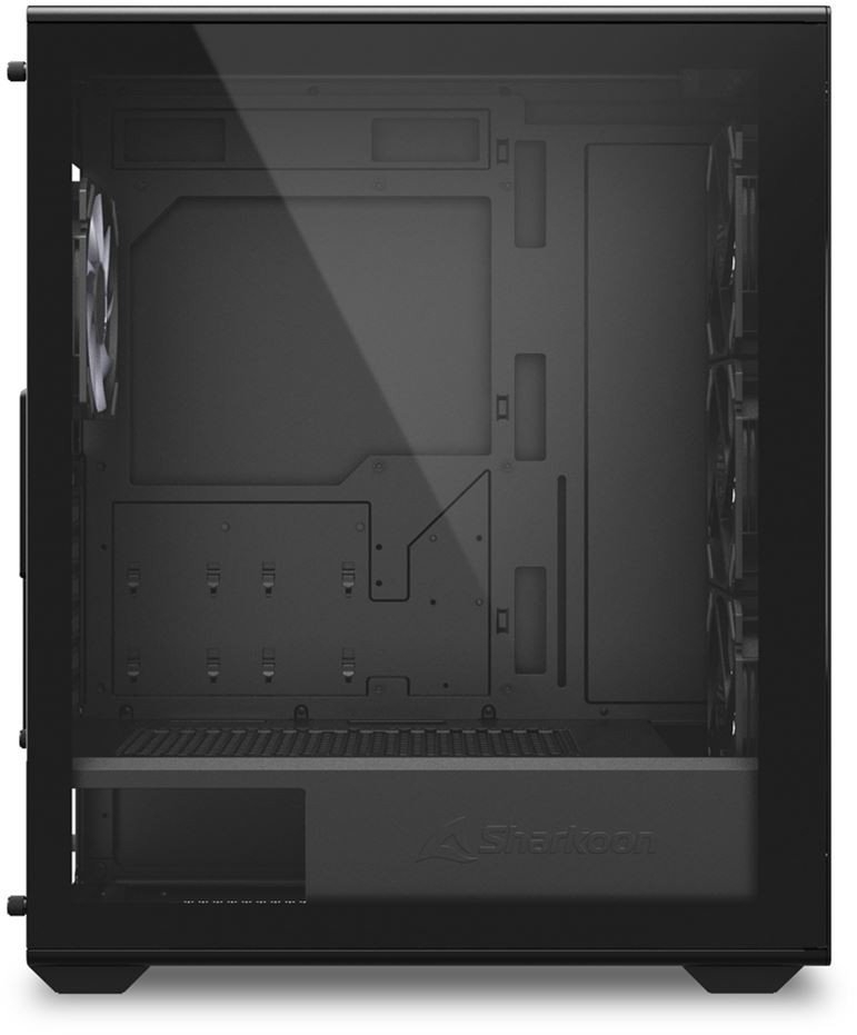 Kasa PC Sharkoon VK4 ARGB, mid tower, xham i temperuar, e zezë