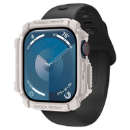 Mbrojtëse Spigen Rugged Armor për Apple Watch 10, 46mm, bezhë
