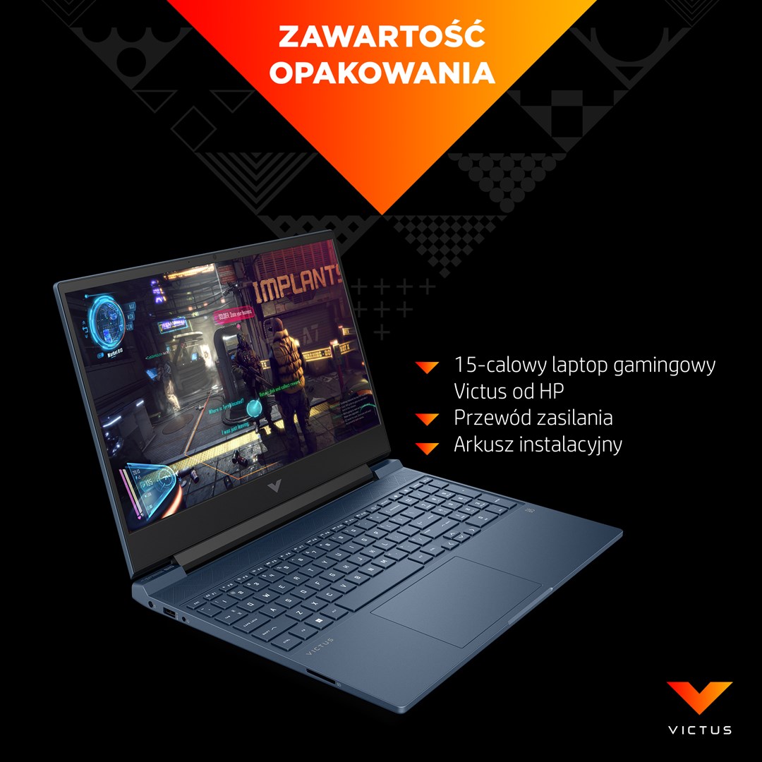 Laptop HP Victus 15-FB1013D, 15.6", AMD Ryzen 5 7535HS, 16 GB RAM, 512 GB SSD, NVIDIA GeForce RTX 2050, i zi