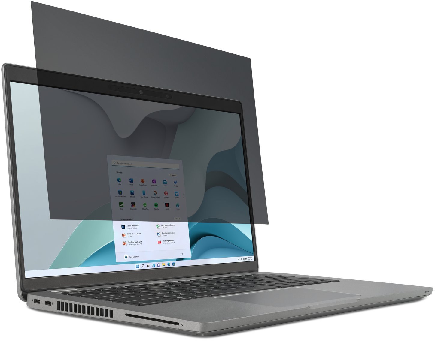 Filtër privatësie Kensington EQ, për laptop 15.6", raport 16:10, i zi