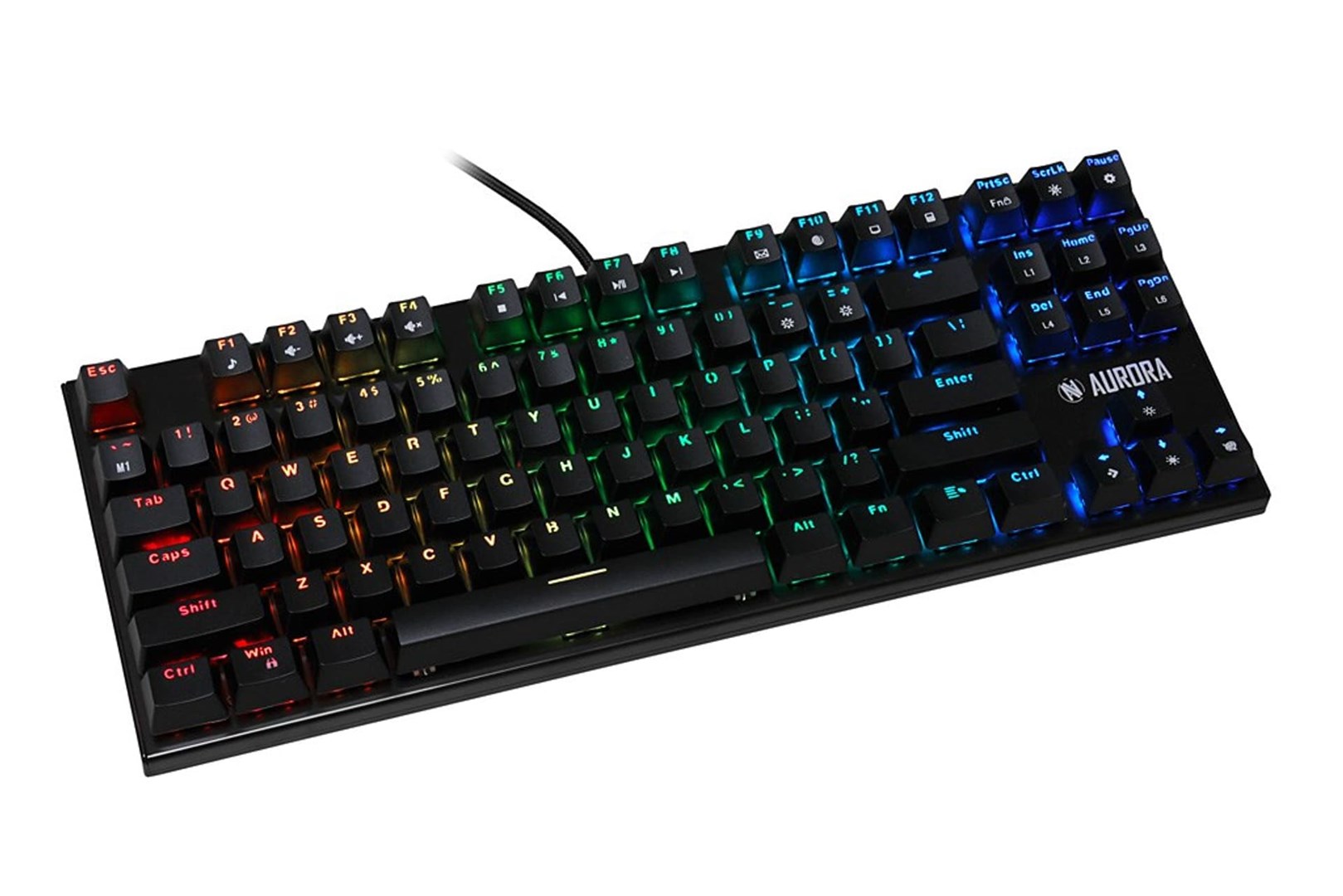 Tastierë iBOX Aurora K-2R, Blue Switch, RGB, e zezë