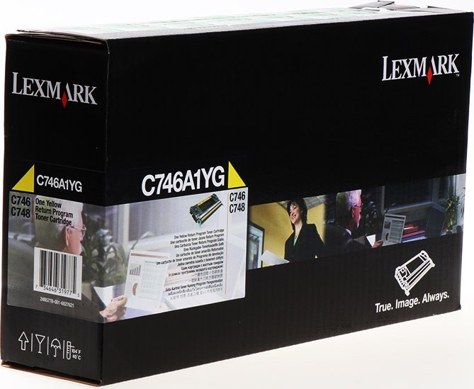 Ngjyrë Lexmark C746A1YG, e verdhë