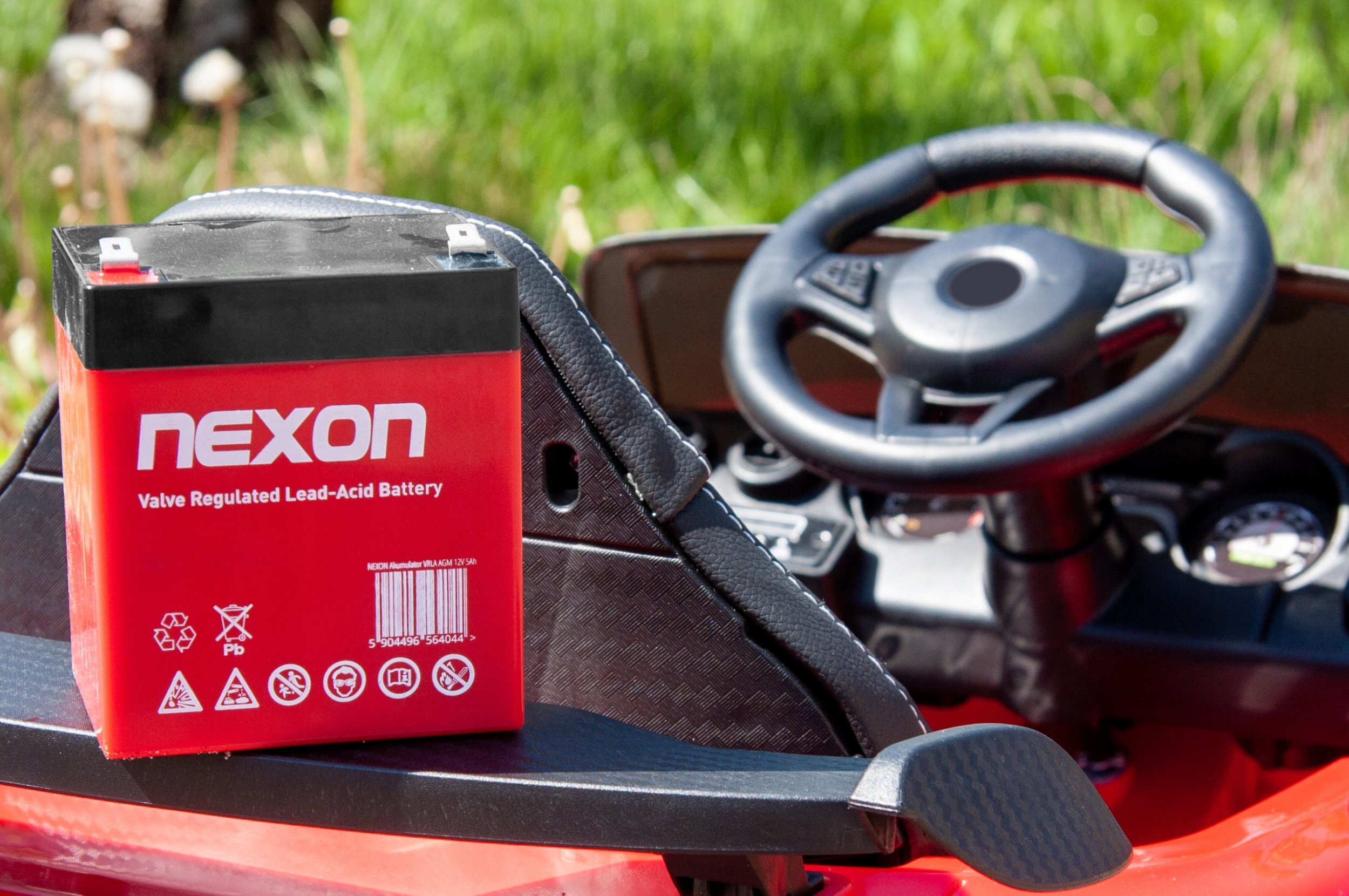 Bateri xhel Nexon 12V 10Ah, pa mirëmbajtje, gri