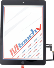 Panel me prekje MUSTTBY për iPad Air 1, set me buton Home, ngjitës i integruar, i zi