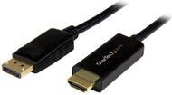 Кабел StarTech DisplayPort - HDMI, црн, 1m (DP2HDMM1MB)