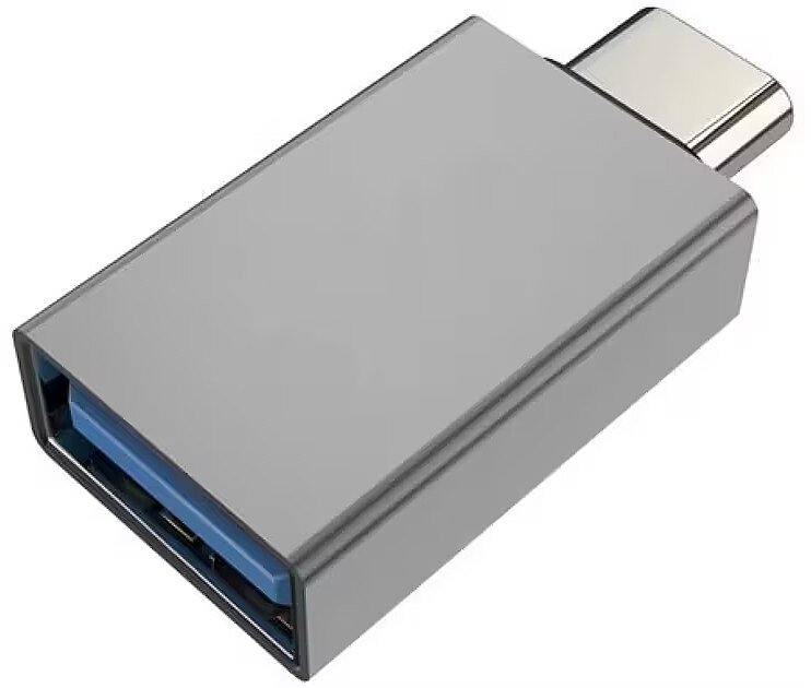 Адаптер USB Platinet Media, USB C во USB A, 5 Gbps, сив