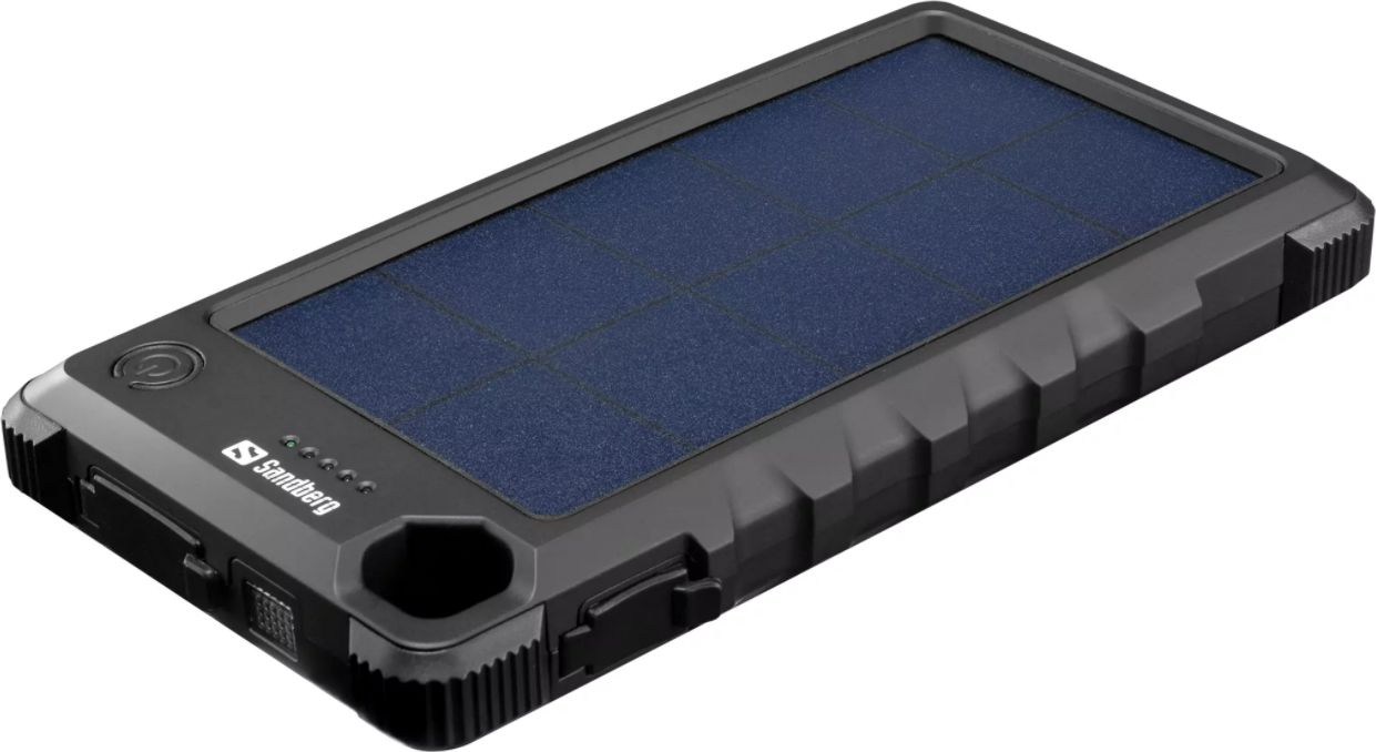Powerbank Sandberg Outdoor Solar 420-53, 10000 mAh, IP66 отпорен, црн
