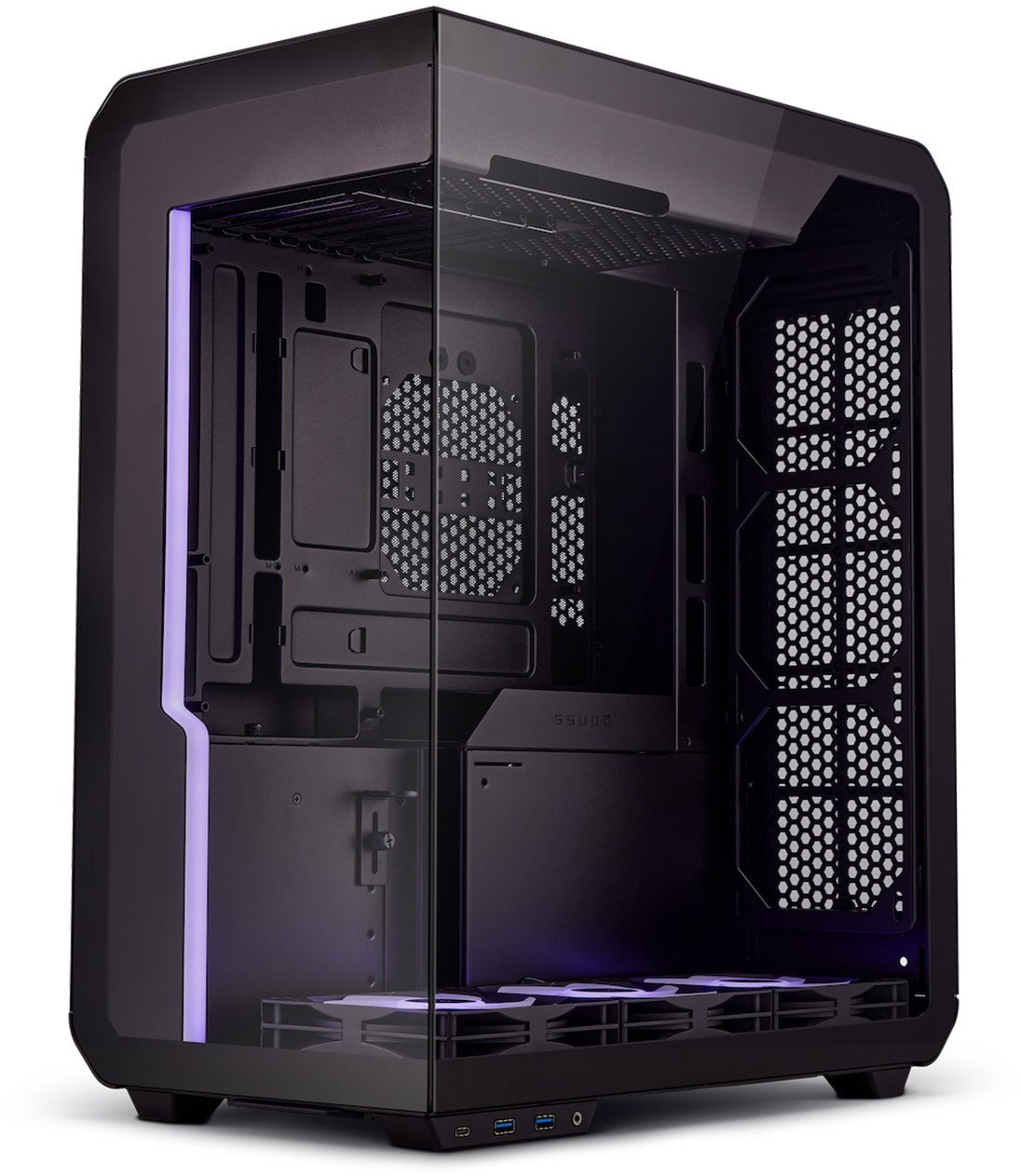 Kutia kompjuterike SSUPD XHUTTLE G99.XTAX.00, MIDI Tower, Dual Display, e zezë