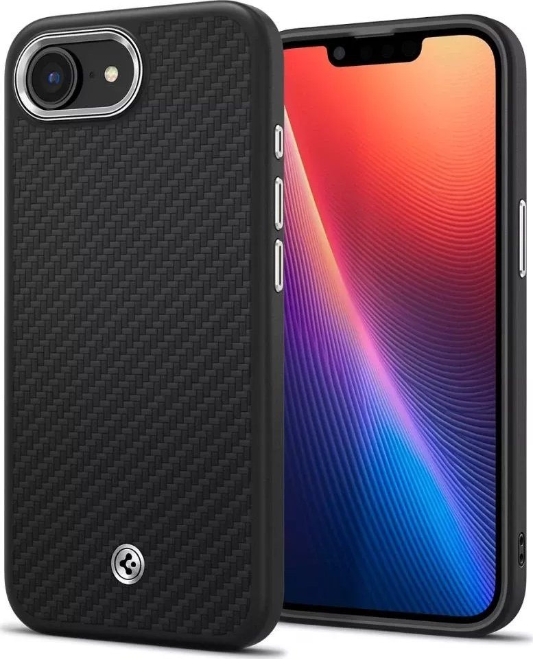 Mbulesë telefoni Spigen Enzo Aramid MagSafe, për iPhone 16e, matte black