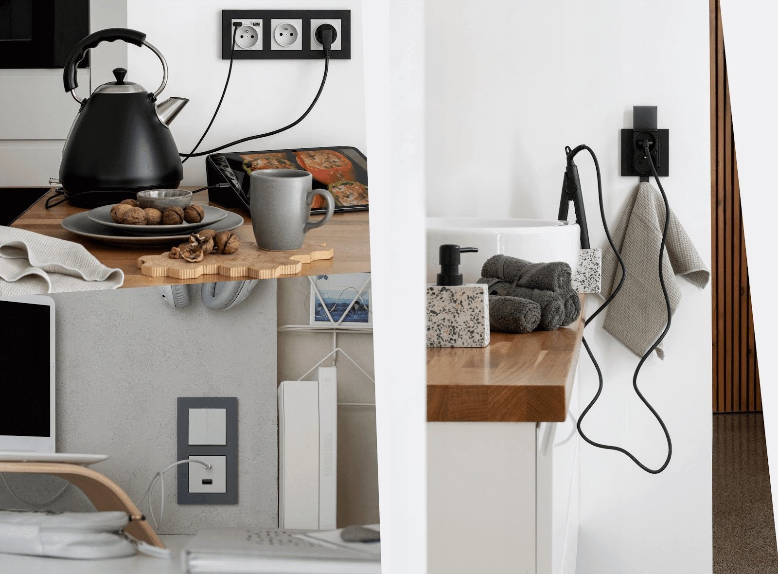 Kontrollues smart Simon 55 Go Wifi Control, kontroll WIFI, i bardhë mat