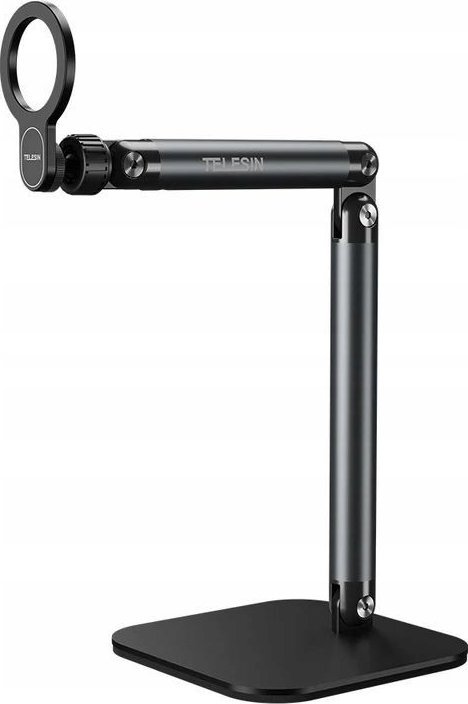 Статив за телефони TELESIN Universal Magnetic, магнетен држач, алуминиумска легура, црн