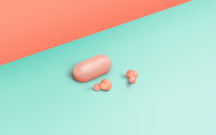 Слушалки Sony WF-C500, црвена боја
