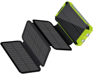 Powerbank RealPower PB-20000 Solar, 20000mAh, karikim solar, e zezë