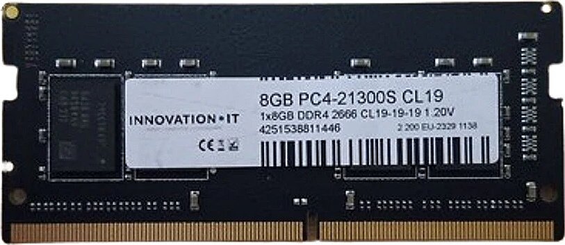 RAM меморија за лаптоп Innovation IT, 8GB DDR4, 2666MHz, SO DIMM