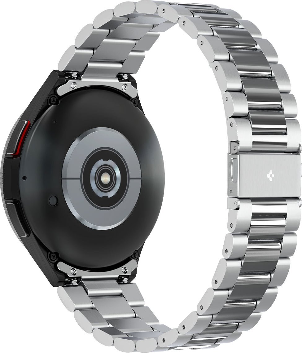 Rrip ore Spigen Modern Fit 316L, për Samsung Galaxy Watch6 Classic 47mm, çelik inox, argjendtë