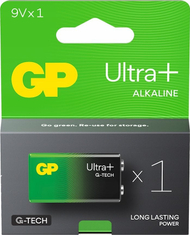 Bатерија 9V GP Ultra Plus ULP1604A442C1, алкална манганска, заштита од истекување