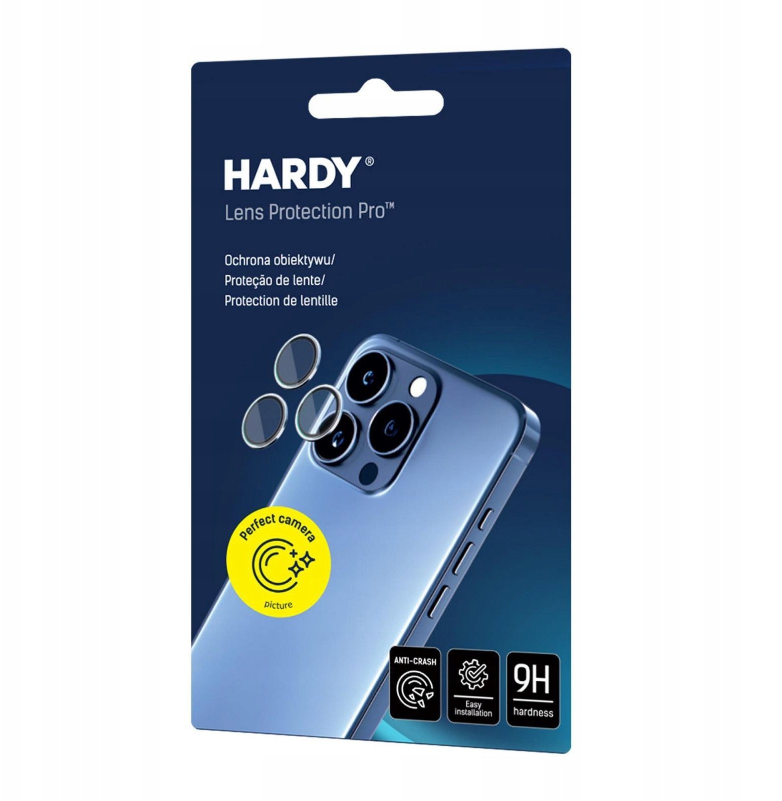 Mbrojtës kamere 3MK Hardy Lens Protection Pro për Apple iPhone 17, 1 copë, i zi