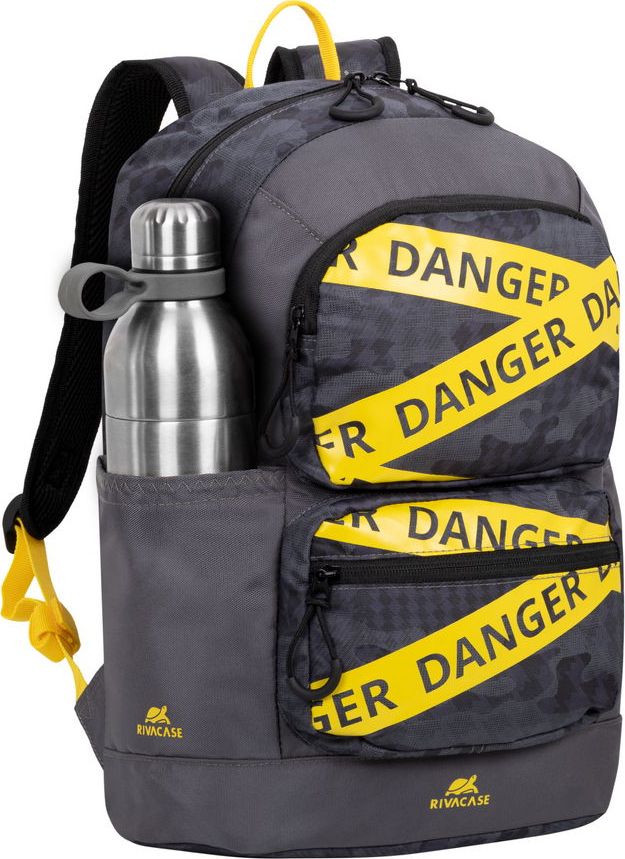 Çantë shpine RivaCase Erebus 5421, 13.3", gri kamuflazh