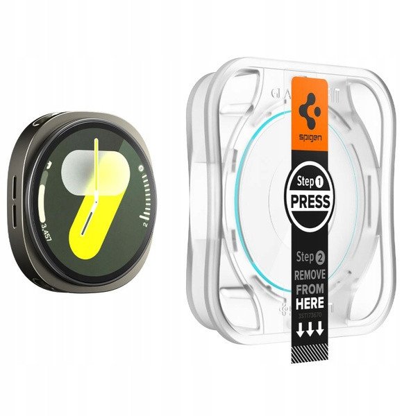 Mbrojtës ekrani Spigen GlasTR EZ FIT për Galaxy Watch 8 44mm, xham i temperuar, set 2 copë, transparent