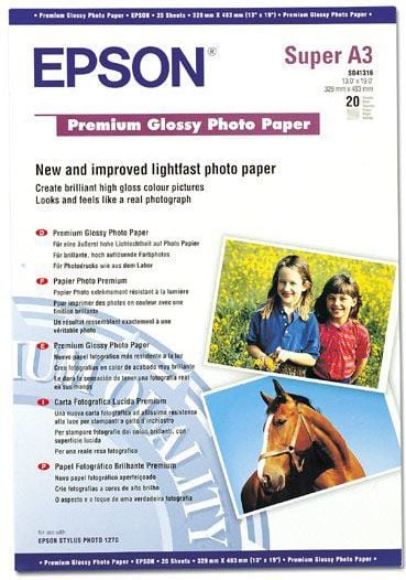 Letër fotografike për printer Epson (C13S041316), A3+