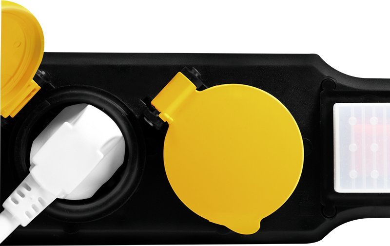 Shirit elektrik LogiLink LPS253, 3 presa, kabllo 1.5 m, i zi