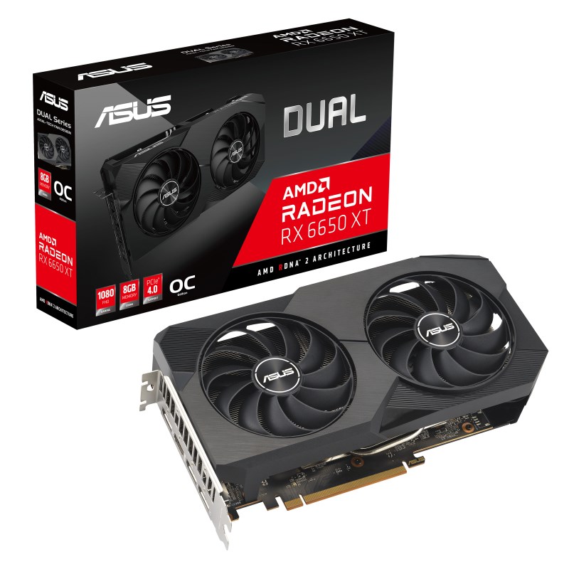 Kartë grafike ASUS Dual AMD Radeon RX 6650 XT, 8 GB GDDR6