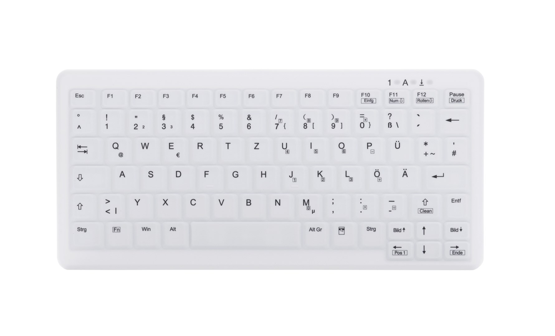 Tastierë Active Key AK-C4110, RF Wireless, QWERTZ, e bardhë