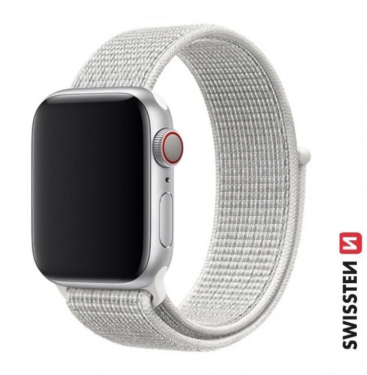 Rrip ore Swissten Nylon Band për Apple Watch, 38/40/41mm, najlon, jeshile